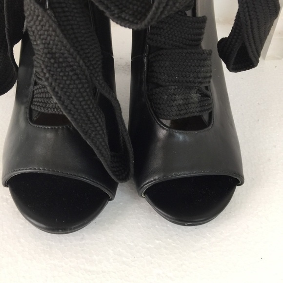 Justfab Maxwell. Black leather ankle boots. Sz. 8. - Picture 4 of 8